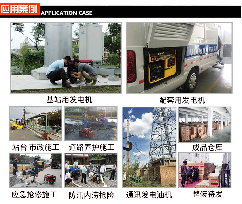 BR係列單三相5kw汽油(yóu)發電(diàn)機應(yīng)用案例 BR係列單三相5kw汽油發電機應用案例