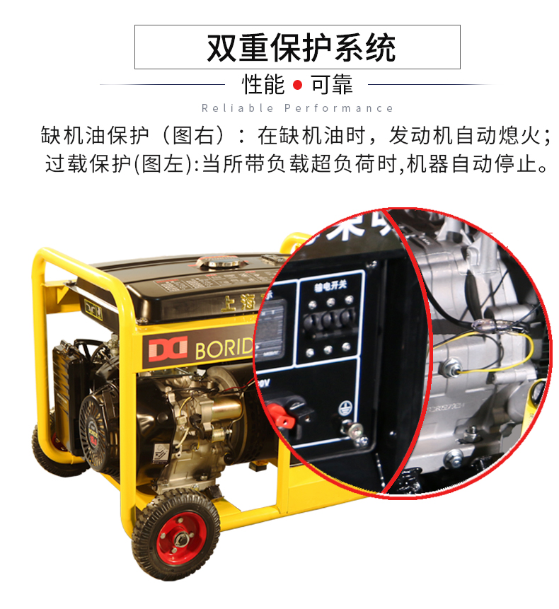 BR係列單(dān)三相7kw汽油發電機特點(diǎn) BR係列單三相7kw汽油發電機特點