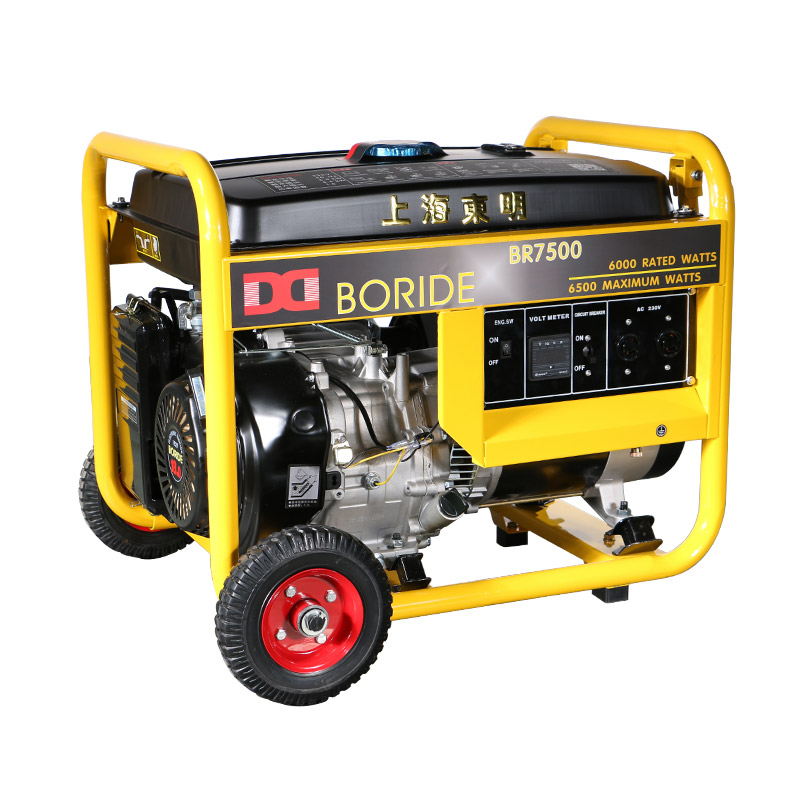 上海(hǎi)大香蕉污视频6千瓦野外(wài)施(shī)工小型汽油發電機組 BR7500 上海大香蕉污视频6千瓦野外施工小型汽油發電機組 BR7500