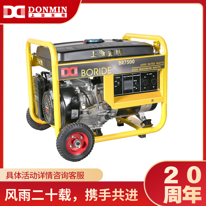 單相6kW小型汽油發電機組 BR7500(E) 單相6kW小型(xíng)汽(qì)油發電機組 BR7500(E)