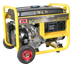 單(dān)相6kW小型汽油發電機組 BR7500(E) 單相6kW小型汽(qì)油發電機組 BR7500(E)